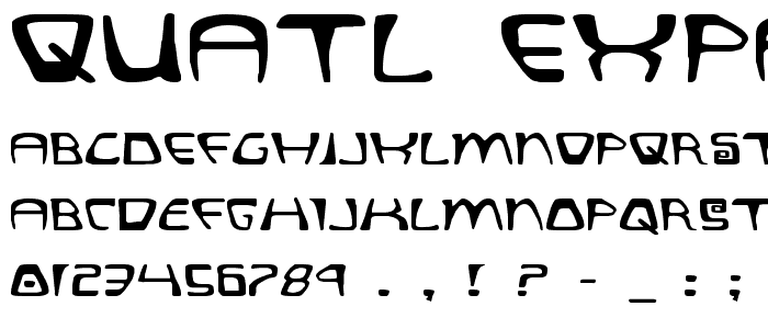 Quatl Expanded font